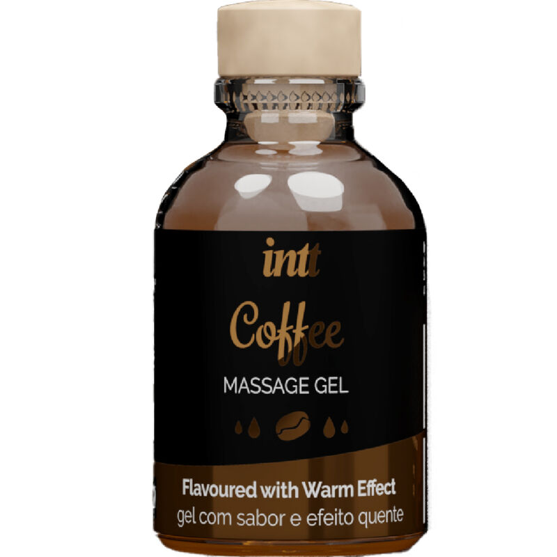 INTT MASSAGE & ORAL SEX – GEL DA MASSAGGIO AL GUSTO DI CAFFÈ EFFETTO CALDO
