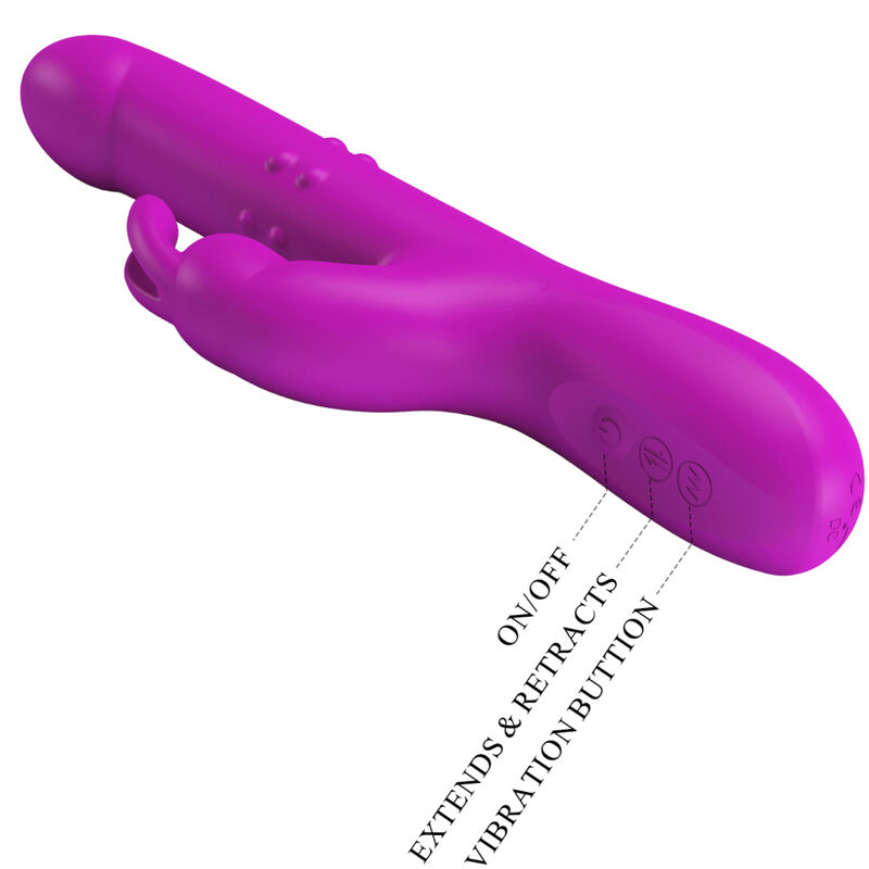 PRETTY LOVE - VIBRATORE REESE CON ROTAZIONE VIOLA - immagine 3