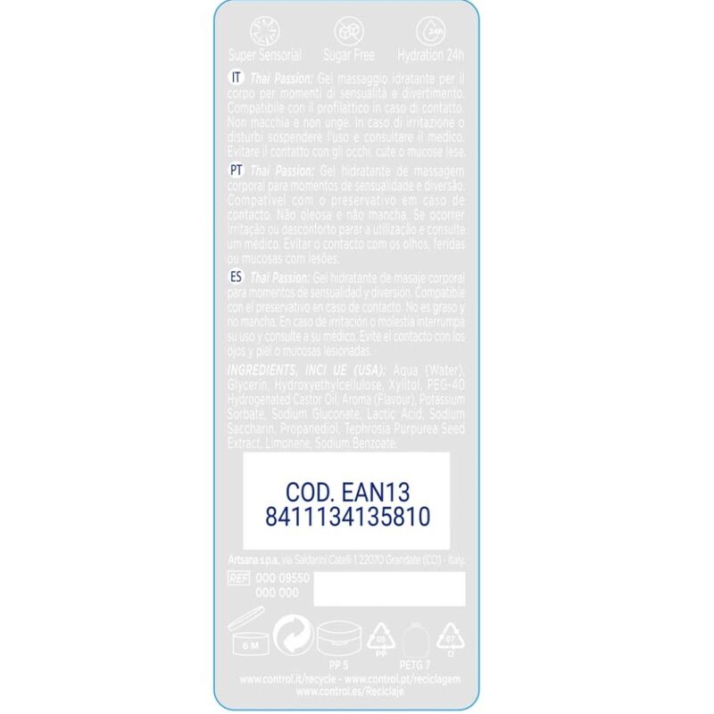 CONTROL - MASSAGGIO E PIACERE 2 EN 1 PASSIONE THAI 200 ML - immagine 2