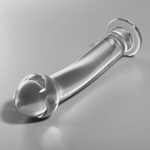 NEBULA SERIES BY IBIZA – MODELLO 11 DILDO IN VETRO BOROSILICATO 16 X 3 CM TRASPARENTE