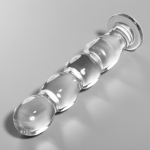 NEBULA SERIES BY IBIZA – MODELLO 10 DILDO IN VETRO BOROSILICATO 16,5 X 3,5 CM TRASPARENTE
