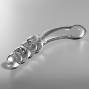 NEBULA SERIES BY IBIZA – MODELLO 14 DILDO IN VETRO BOROSILICATO 18,5 X 3 CM TRASPARENTE