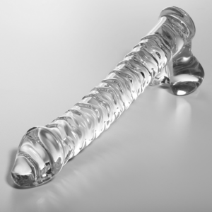NEBULA SERIES BY IBIZA – MODELLO 23 DILDO IN VETRO BOROSILICATO 21,5 X 4 CM TRASPARENTE