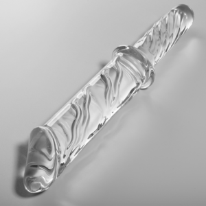 NEBULA SERIES BY IBIZA – MODELLO 24 DILDO IN VETRO BOROSILICATO 28,5 X 5 CM TRASPARENTE