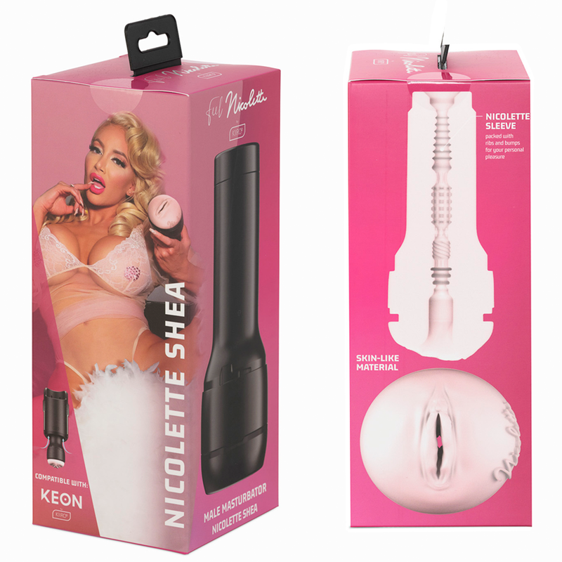 KIIROO - KEON + FEEL NICOLETTE SHEA STROKER + LUBRIFICANTE DI QUALIT AQUA 50 ML - immagine 10