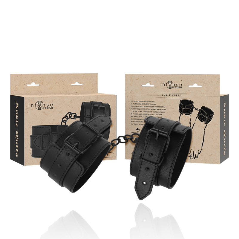 INTENSE – FETISH POLSINI ALLA CAVIGLIA IN PELLE VEGANA