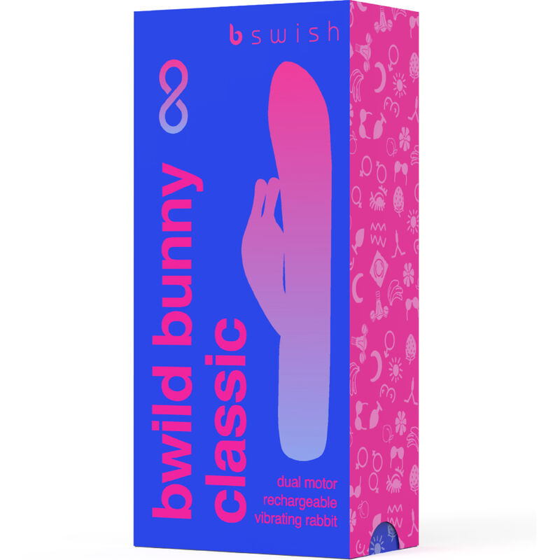 B SWISH - BWILD BUNNY INFINITE CLASSIC VIBRATORE RICARICABILE IN SILICONE BLU - immagine 5