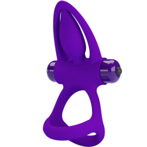 PRETTY LOVE – ANELLO VIBRATORE 10 VIBRAZIONI IN SILICONE VIOLETTO