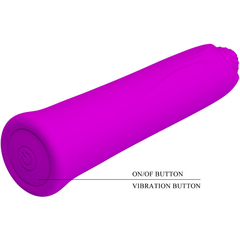 PRETTY LOVE - VIBRATORE CURTIS MINI SUPER POWER 12 VIBRAZIONI IN SILICONE VIOLETTO - immagine 4