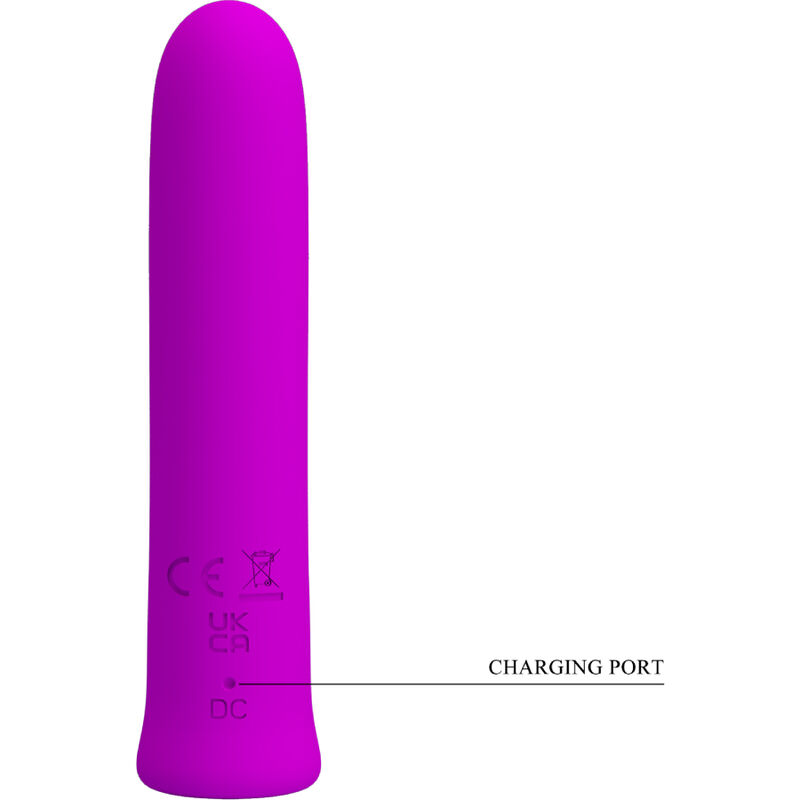 PRETTY LOVE - VIBRATORE CURTIS MINI SUPER POWER 12 VIBRAZIONI IN SILICONE VIOLETTO - immagine 3