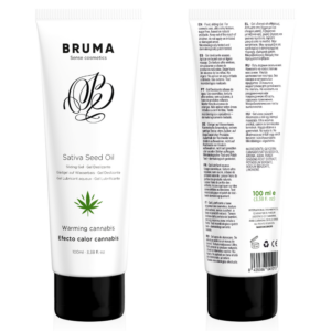 BRUMA – GEL SCORREVOLE ALL”OLIO DI SEMI DI SATIVA SCALDANTE GUSTO CANNABIS 100 ML