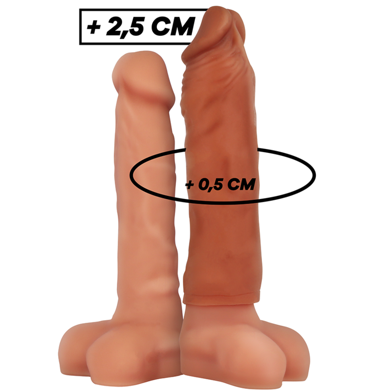 VIRILXL – ESTENSIONE DEL PENE IN SILICONE LIQUIDO V5 MARRONE