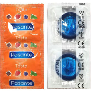 PASANTE – PRESERVATIVI GUSTO MIRTILLO BORSA 144 UNIT
