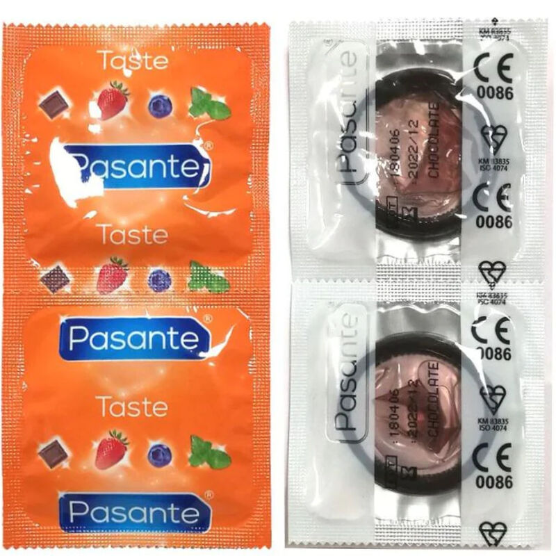 PASANTE – PRESERVATIVI AL GUSTO CIOCCOLATO BORSA TENTAZIONE 144 UNIT