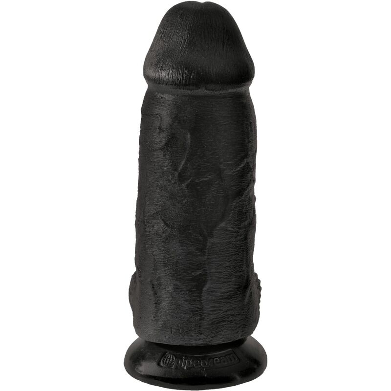 KING COCK - PENE REALISTICO PASSODATO 23 CM NERO - immagine 4