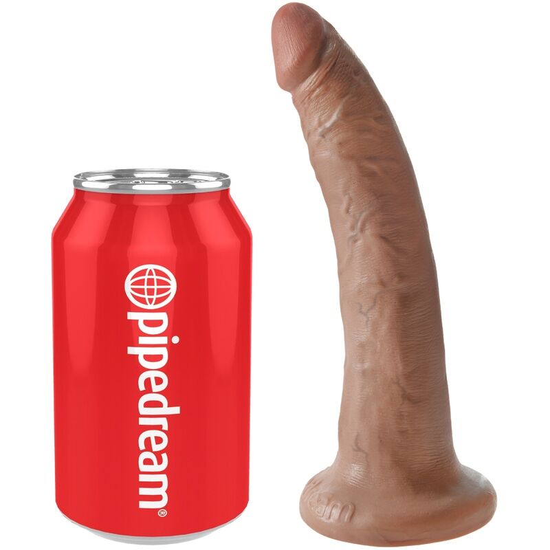 KING COCK - PENE REALISTICO 17.5 CM CARAMEL - immagine 4