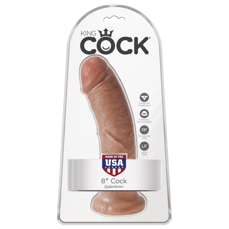KING COCK - PENE REALISTICO 19.5 CM CARAMEL - immagine 6