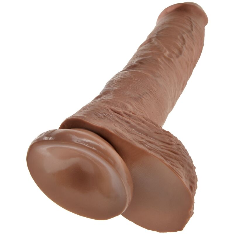 KING COCK - PENE REALISTICO CON SFERE 19.8 CM CARAMEL - immagine 4