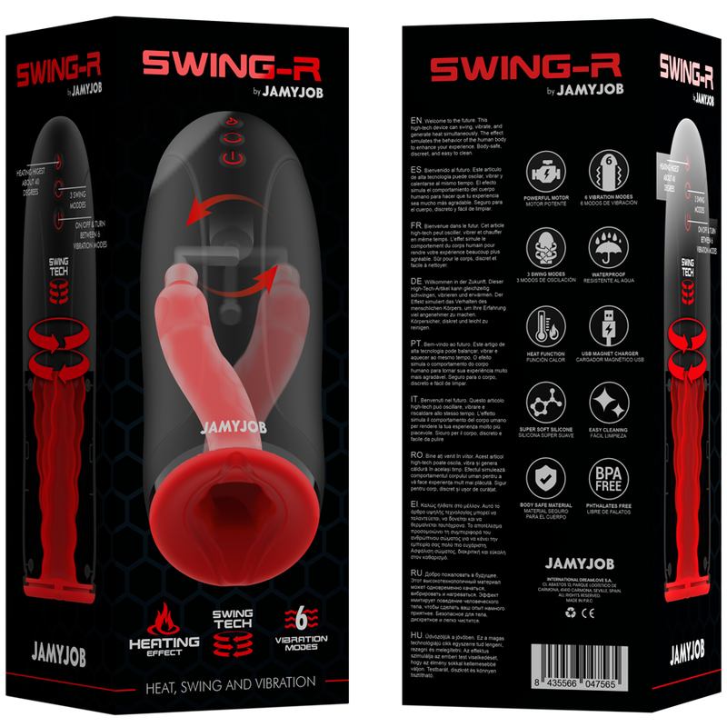 JAMYJOB - EFFETTO RISCALDANTE SWING-R, SWING TECH E MASTURBATORE VIBRANTE - immagine 3