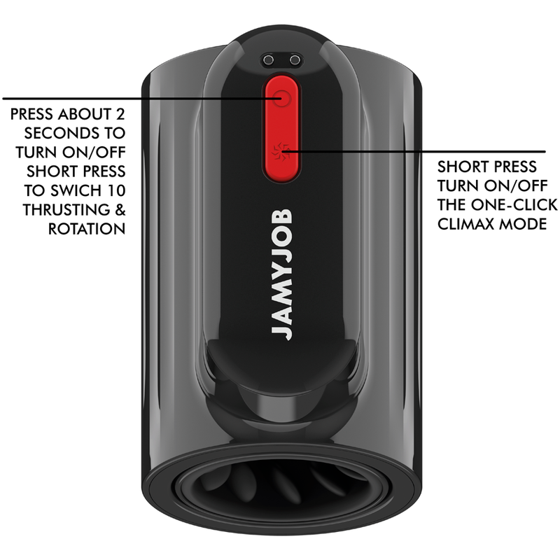 JAMYJOB - MASTURBATORE IN MODALIT TURBO CON SPINTA A VORTEX E ROTAZIONE A 360 - immagine 5
