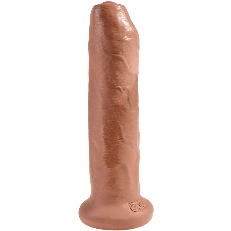 KING COCK – PENE REALISTICO NON TAGLIATO 17.8 CM CARAMELLO