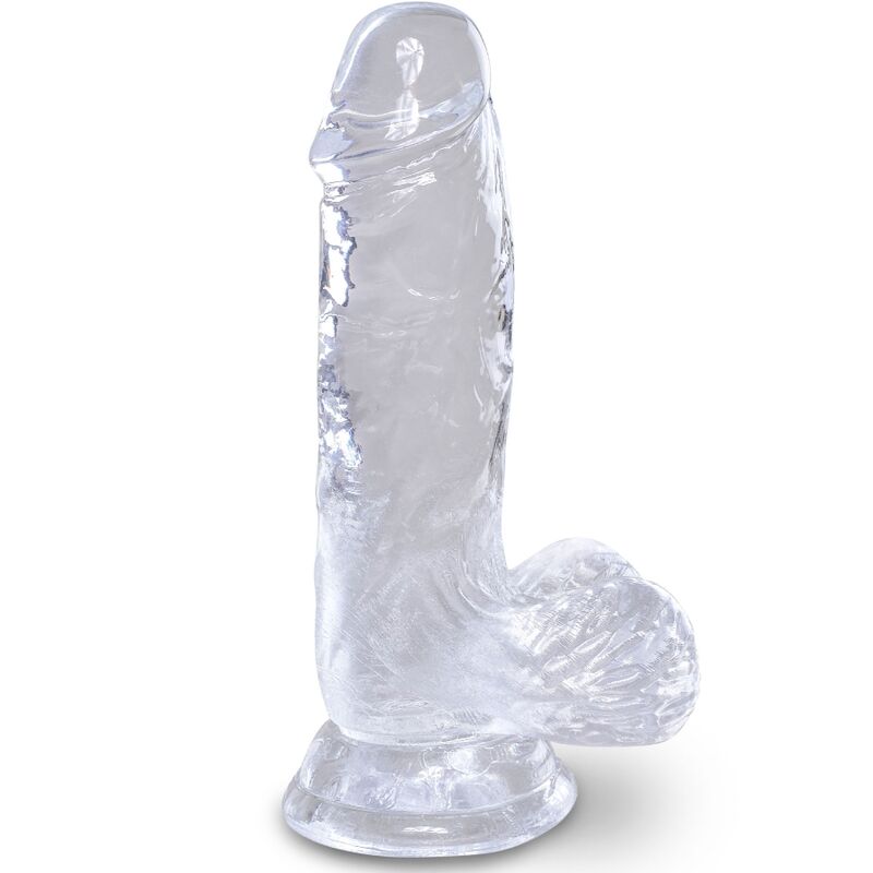 KING COCK – CLEAR PENE REALISTICO CON SFERE 10.1 CM TRASPARENTE