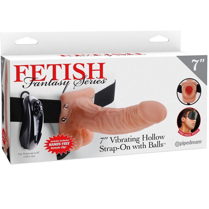 FETISH FANTASY SERIES - IMBRAGATURA REGOLABILE TELECOMANDO PENE REALISTICO CON TESTICOLI 17,8 CM - immagine 6