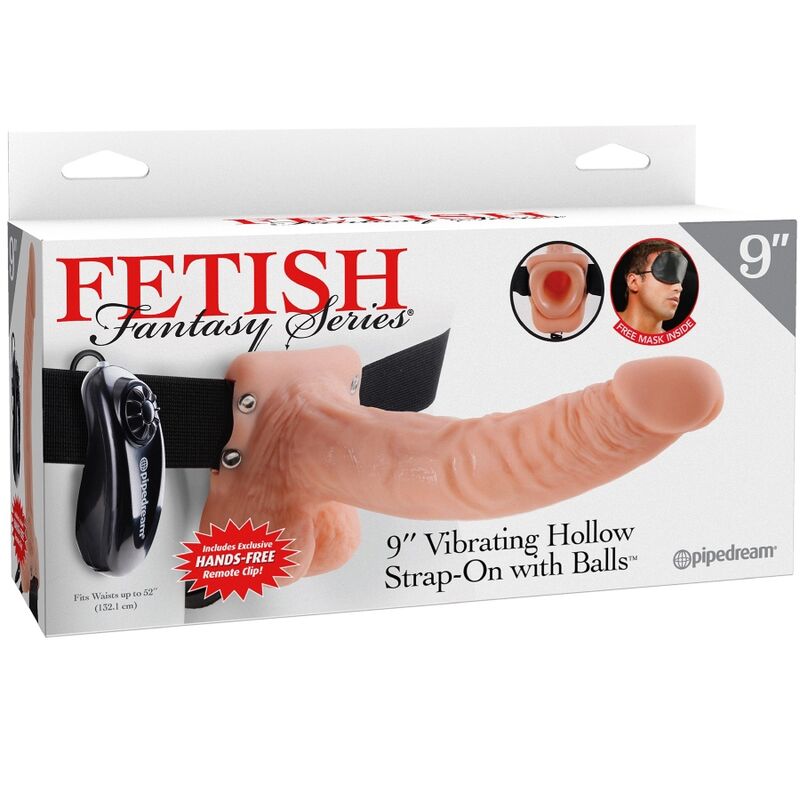 FETISH FANTASY SERIES - IMBRAGATURA REGOLABILE TELECOMANDO PENE REALISTICO CON TESTICOLI 23 CM - immagine 3