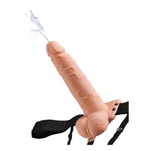 FETISH FANTASY SERIES – IMBRACATURA REGOLABILE PENE REALISTICO CON SFERE SQUIRTING 19 CM