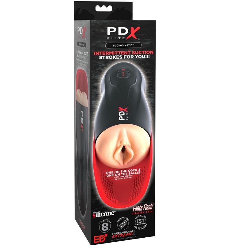 PDX ELITE - STROKER FUCK-O-MATIC VAGINA DOPPIA VIBRAZIONE PENE E TESTICOLI - immagine 3