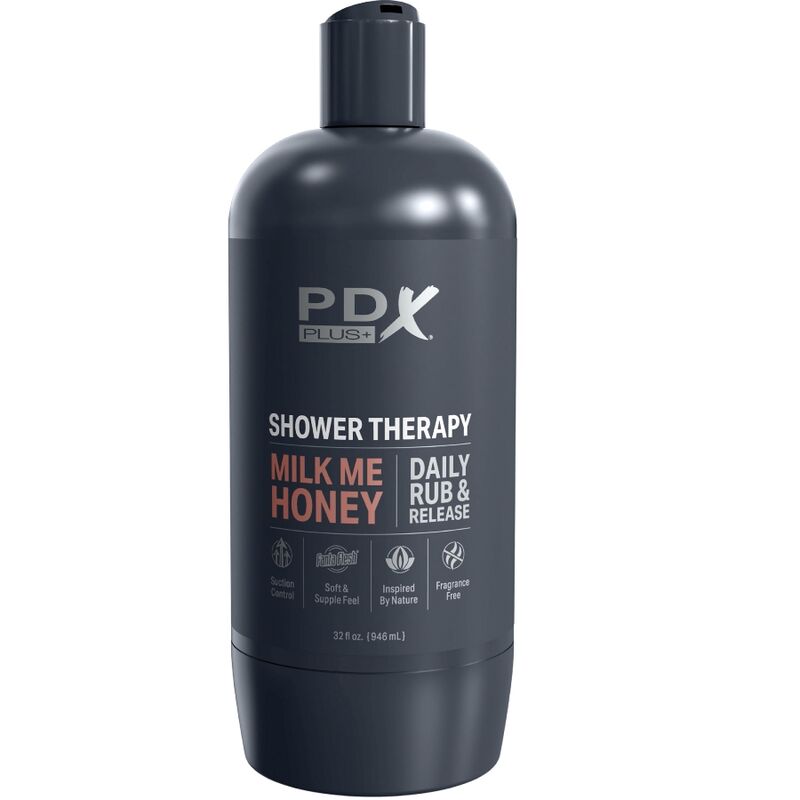 PDX PLUS - MASTURBATORE STROKER DESIGN DISCRETO DELLA BOTTIGLIA MILK ME HONEY CANDY SHAMPOO - immagine 3