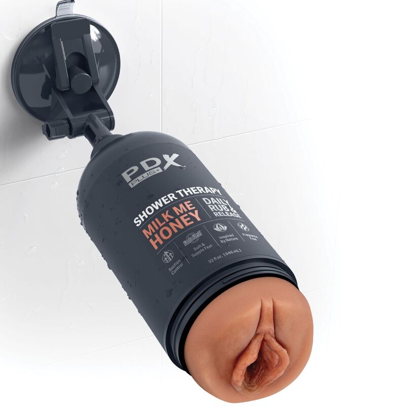 PDX PLUS - MASTURBATORE STROKER DESIGN DISCRETO DELLA BOTTIGLIA MILK ME HONEY CANDY SHAMPOO - immagine 6