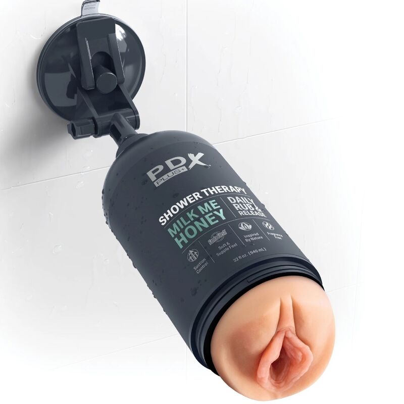 PDX PLUS - MASTURBATORE STROKER DESIGN DISCRETO DEL FLACONE DI SHAMPOO MILK ME HONEY - immagine 3