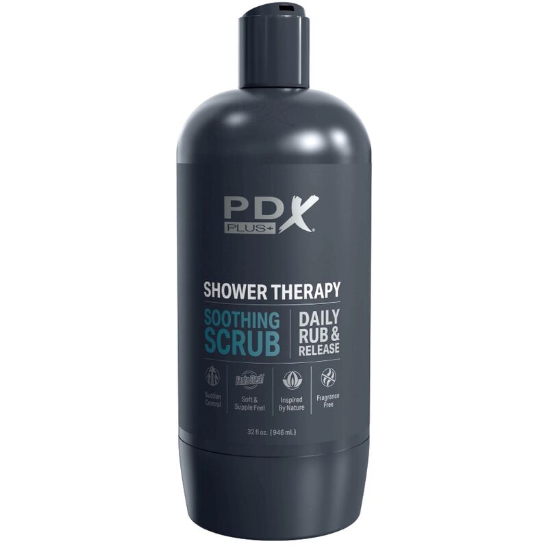 PDX PLUS - SHAMPOO SCRUB LENITIVO STROKER MASTURBATOR DAL DESIGN DISCRETO DELLA BOTTIGLIA - immagine 2