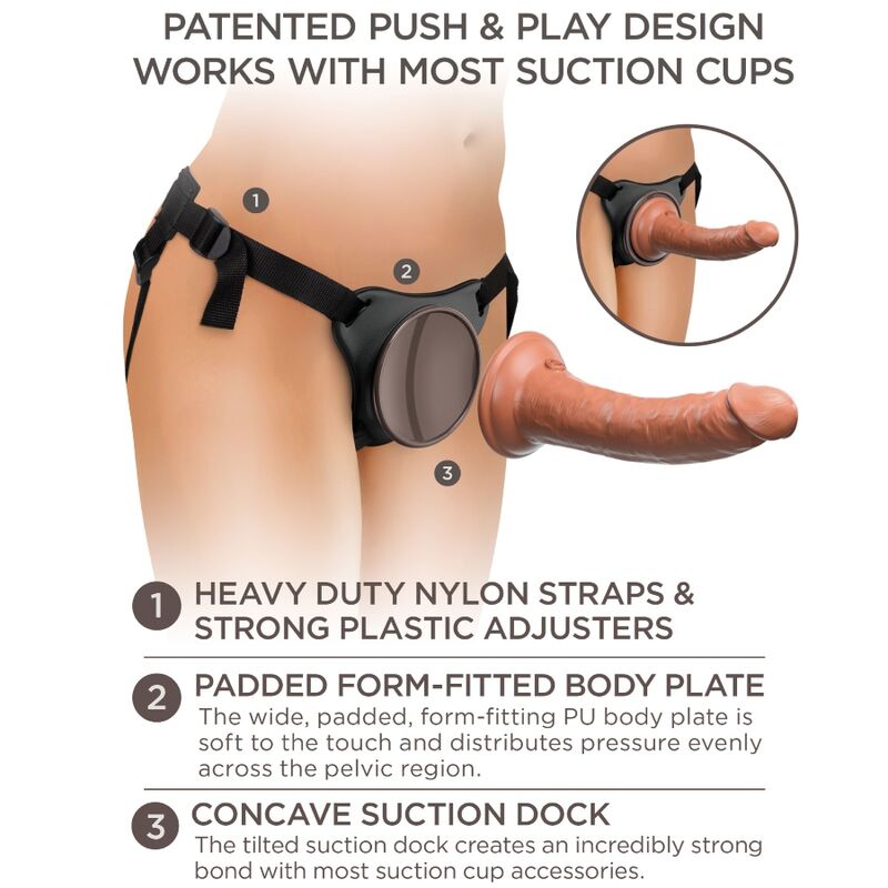 KING COCK – ELITE COMODA IMBRACATURA REGOLABILE CON DILDO 17.8 CM KING COCK – ELITE COMODA IMBRACATURA REGOLABILE CON DILDO 17.8 CM