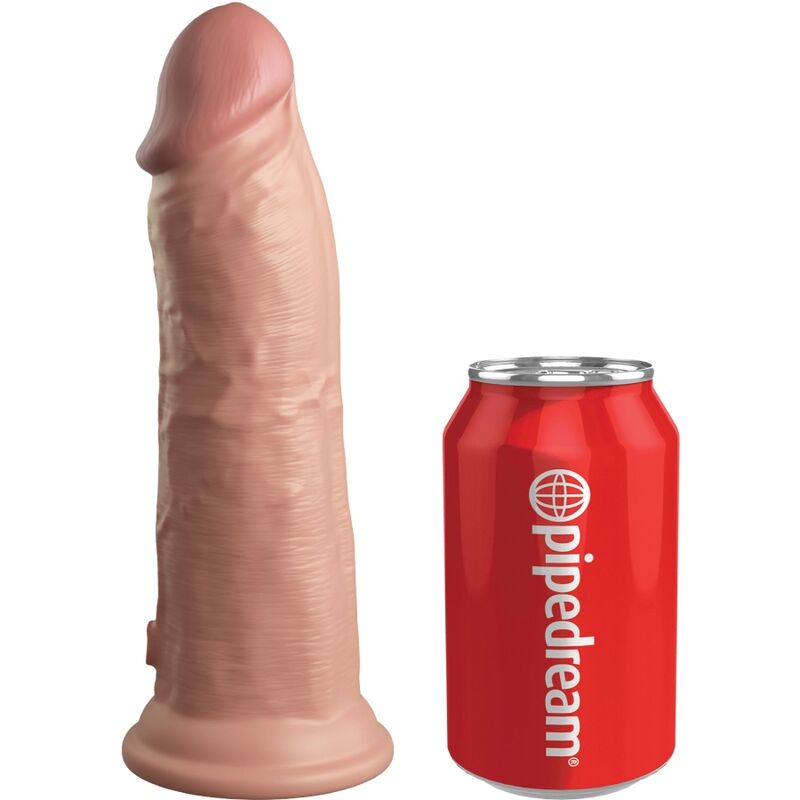 KING COCK - ELITE KIT IMBRACATURA REGOLABILE DELUXE ANELLO CON TESTICOLI E DILDO 20.3 CM - immagine 4