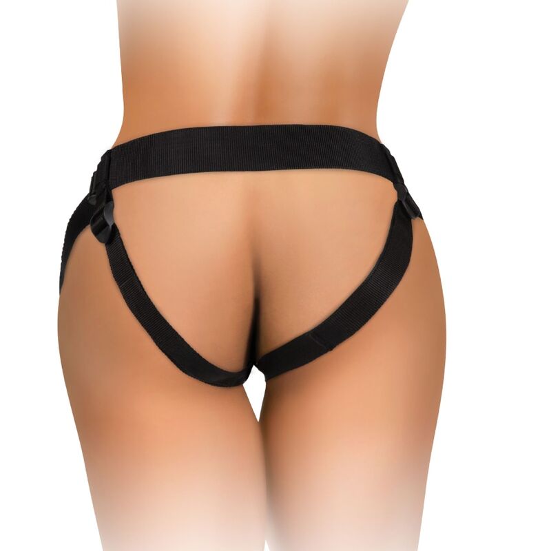 KING COCK - ELITE KIT IMBRACATURA REGOLABILE DELUXE ANELLO CON TESTICOLI E DILDO 20.3 CM - immagine 2