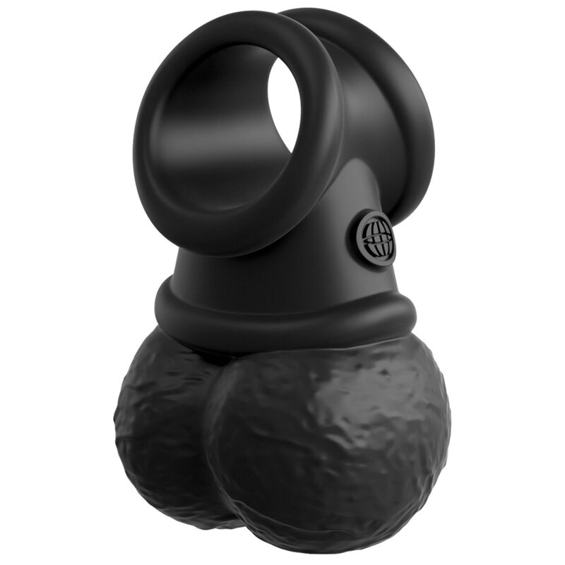 KING COCK - ELITE KIT IMBRACATURA REGOLABILE DELUXE ANELLO CON TESTICOLI E DILDO 20.3 CM - immagine 6