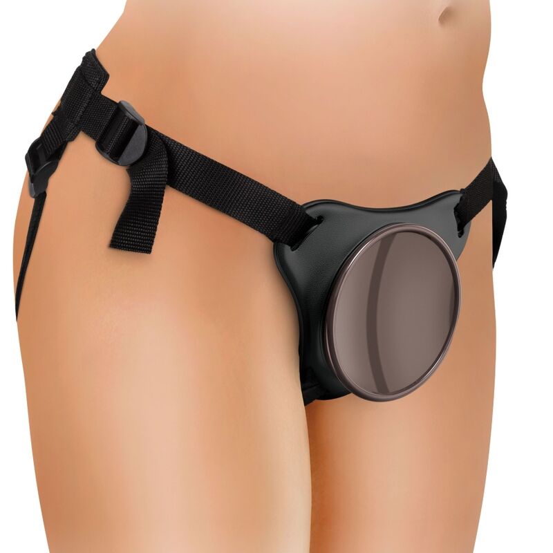 KING COCK - ELITE KIT IMBRACATURA REGOLABILE DELUXE ANELLO CON TESTICOLI E DILDO 20.3 CM - immagine 10