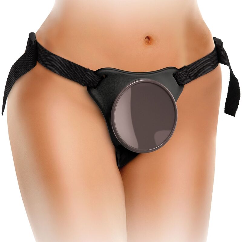 KING COCK - ELITE KIT IMBRACATURA REGOLABILE DELUXE ANELLO CON TESTICOLI E DILDO 20.3 CM - immagine 12