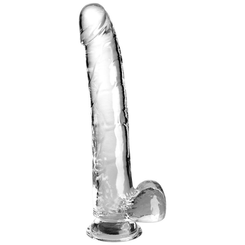 KING COCK – CLEAR DILDO CON TESTICOLI 24.8 CM TRASPARENTE