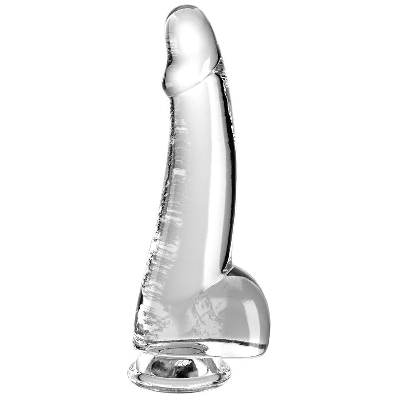 KING COCK – CLEAR DILDO CON TESTICOLI 15.2 CM TRASPARENTE
