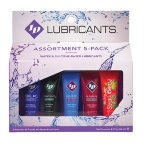 ID JUICY LUBE – CONFEZIONE ASSORTITA DA 5 TUBI LUBRIFICANTI DA 12 ML