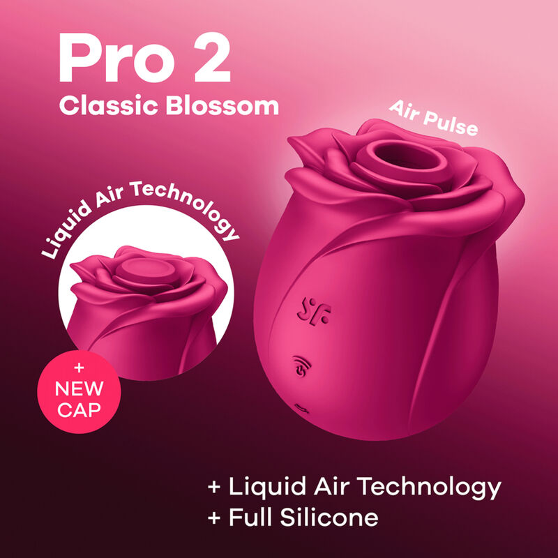 SATISFYER - AIR PULSE VIBRATORE PRO 2 CLASSIC BLOSSOM - immagine 7