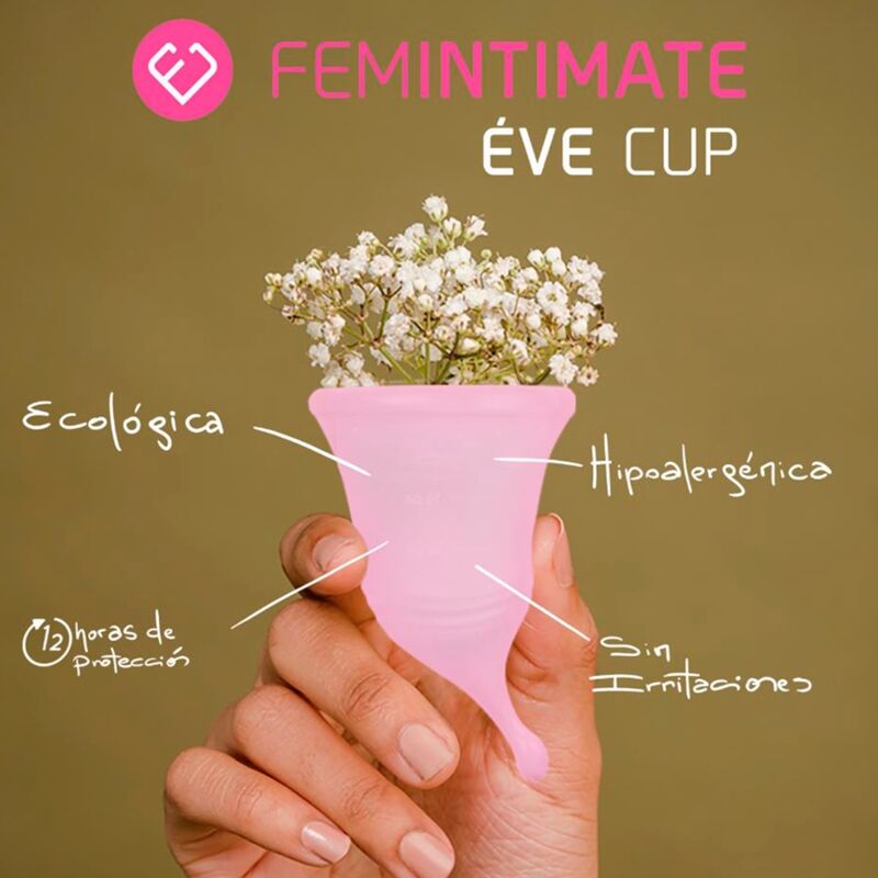 FEMINTIMATE - EVE NUOVA COPPE MESTRUALI IN SILICONE - TAGLIA M - immagine 2