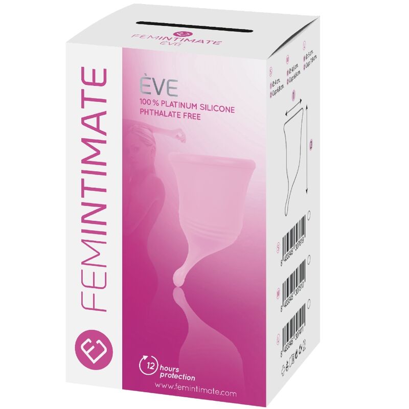 FEMINTIMATE - EVE NUOVA COPPE MESTRUALI IN SILICONE - TAGLIA S - immagine 2