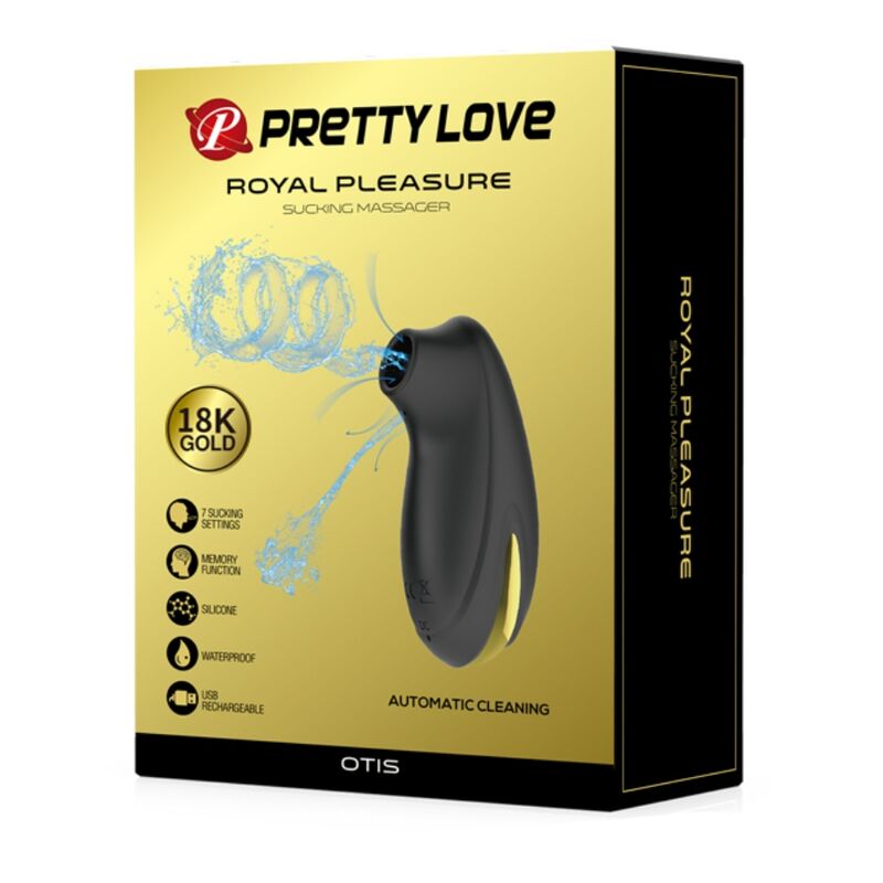PRETTY LOVE - MASSAGGIATORE A VENTOSA RICARICABILE DI LUSSO NERO - immagine 5