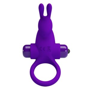 PRETTY LOVE – ANELLO VIBRATORE I CONIGLIO PER PENE VIOLA