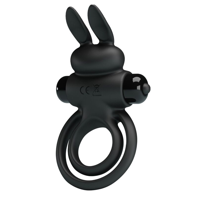 PRETTY LOVE - ANELLO VIBRATOR III RABBIT PER PENE NERO - immagine 4