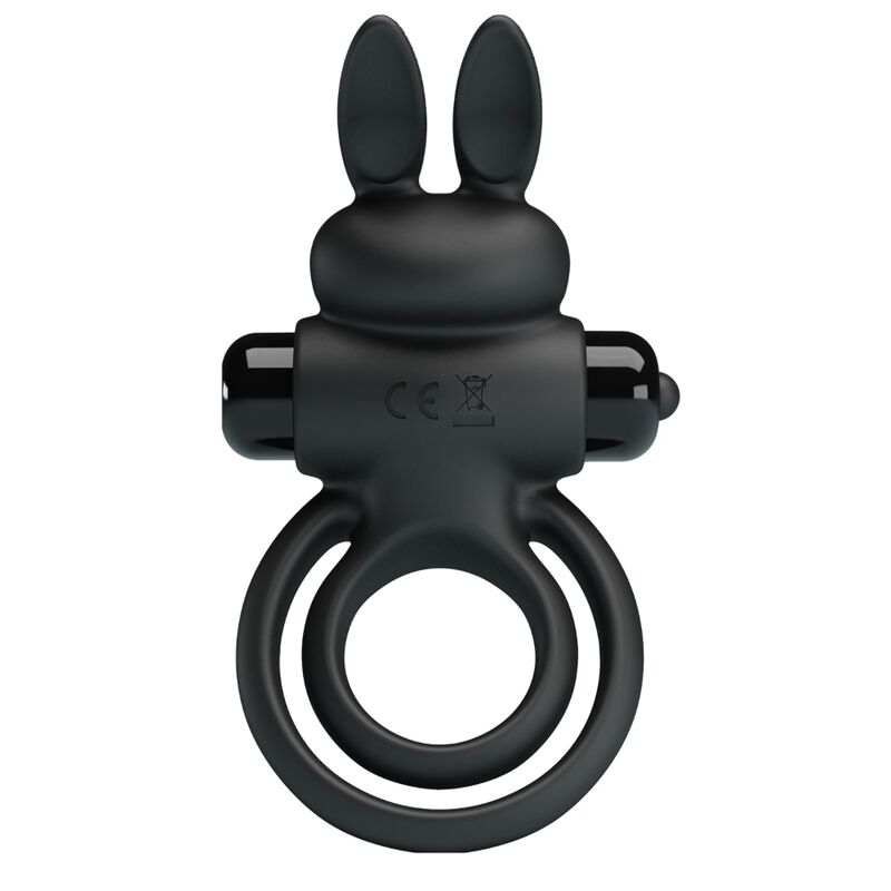 PRETTY LOVE – ANELLO VIBRATOR III RABBIT PER PENE NERO